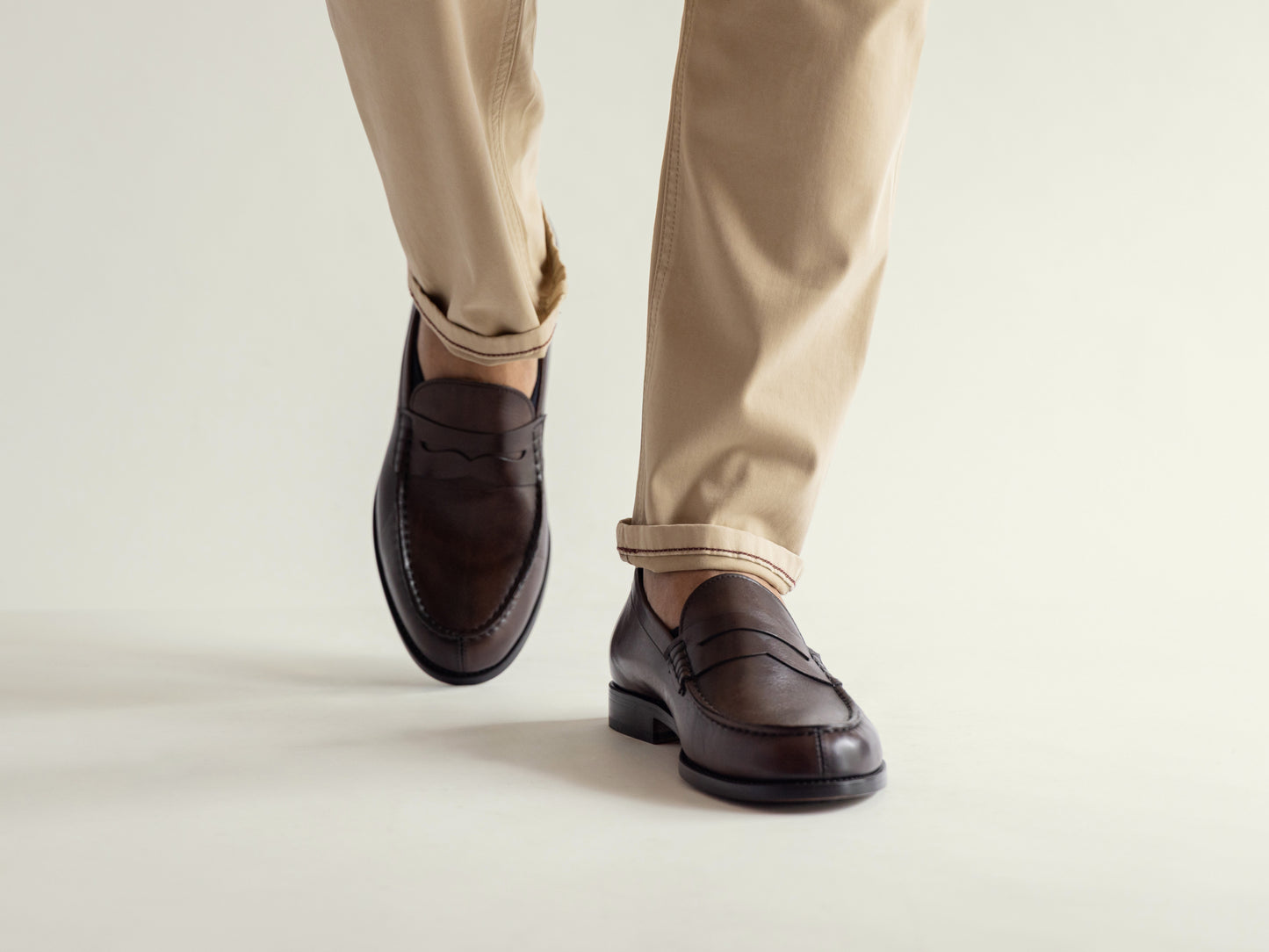 Testa di Moro Leather Penny Loafer
