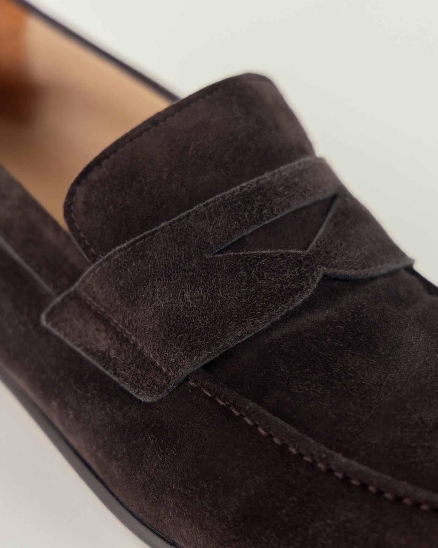 Testa di Moro (Espresso) Kid Suede Penny Loafer