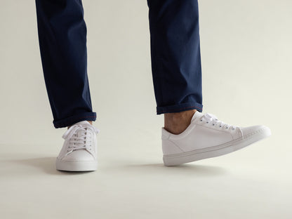 White Leather Sneaker