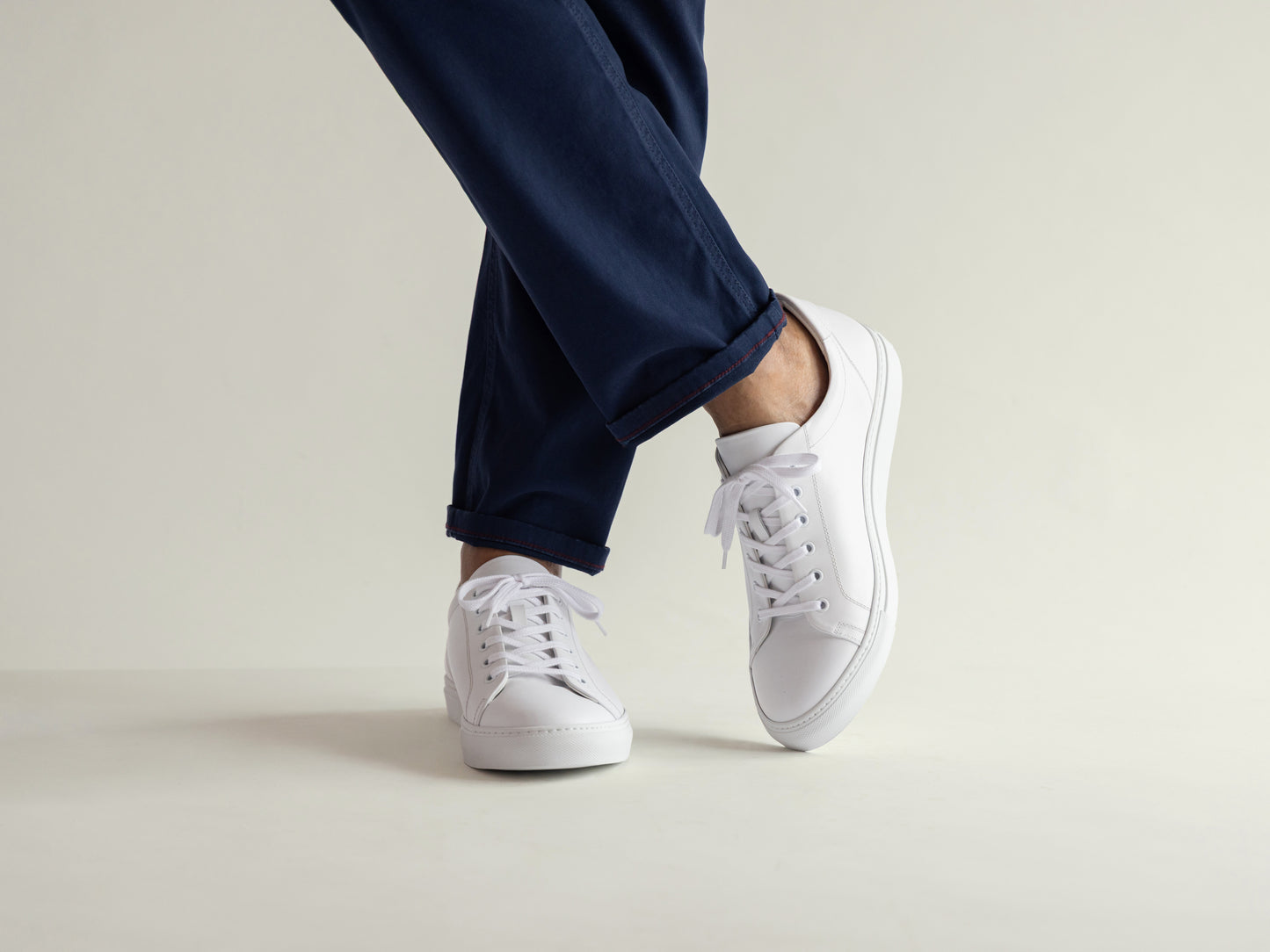 White Leather Sneaker