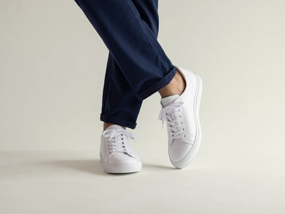 White Leather Sneaker