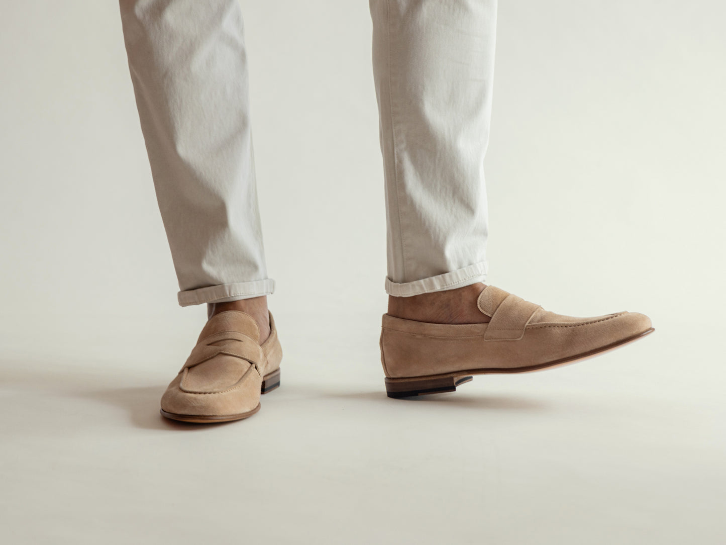 Sand Kid Suede Penny Loafer