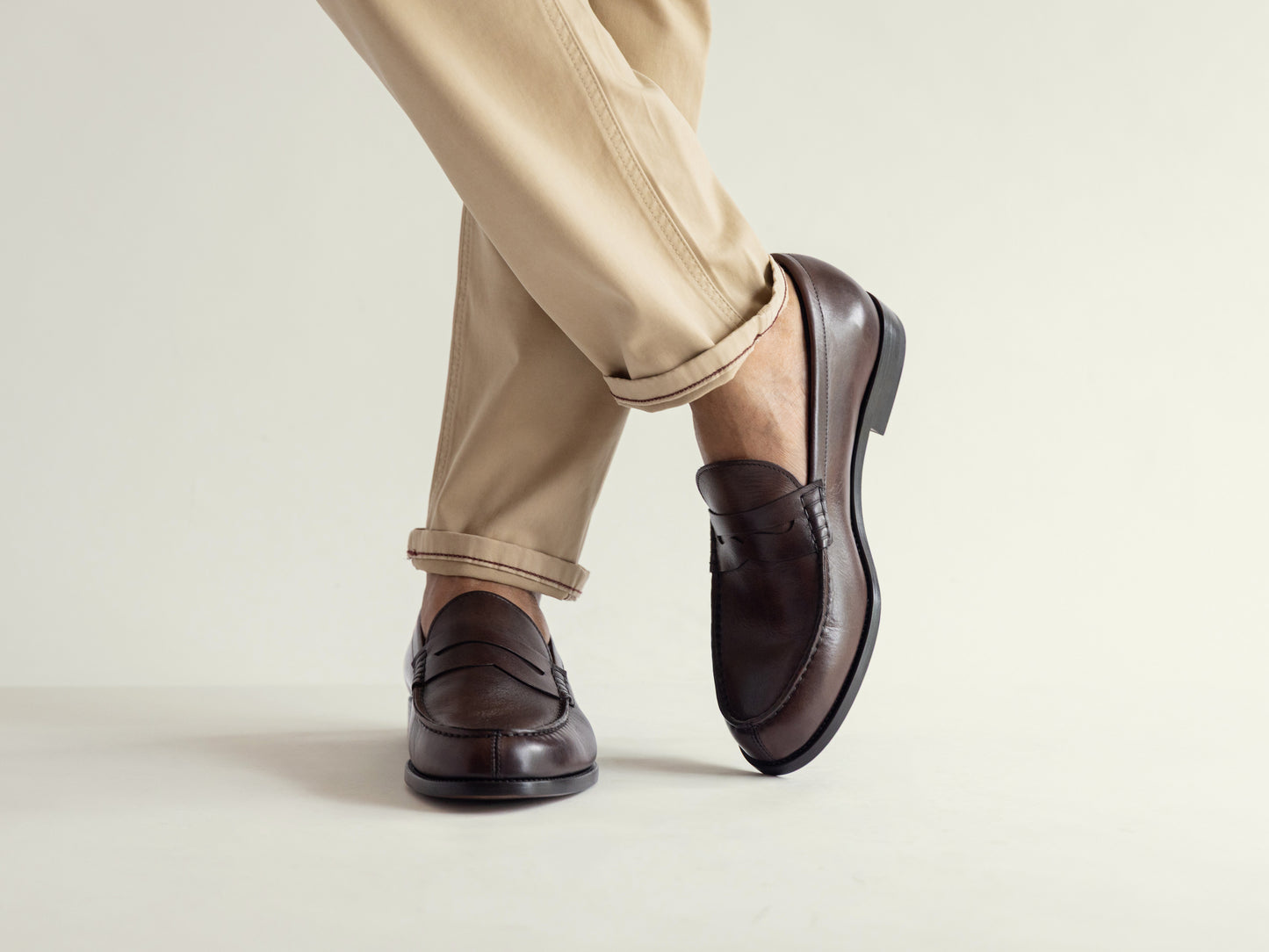 Testa di Moro Leather Penny Loafer