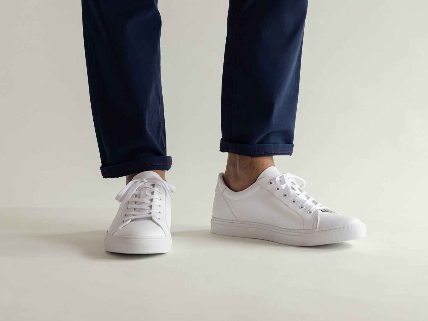White Leather Sneaker