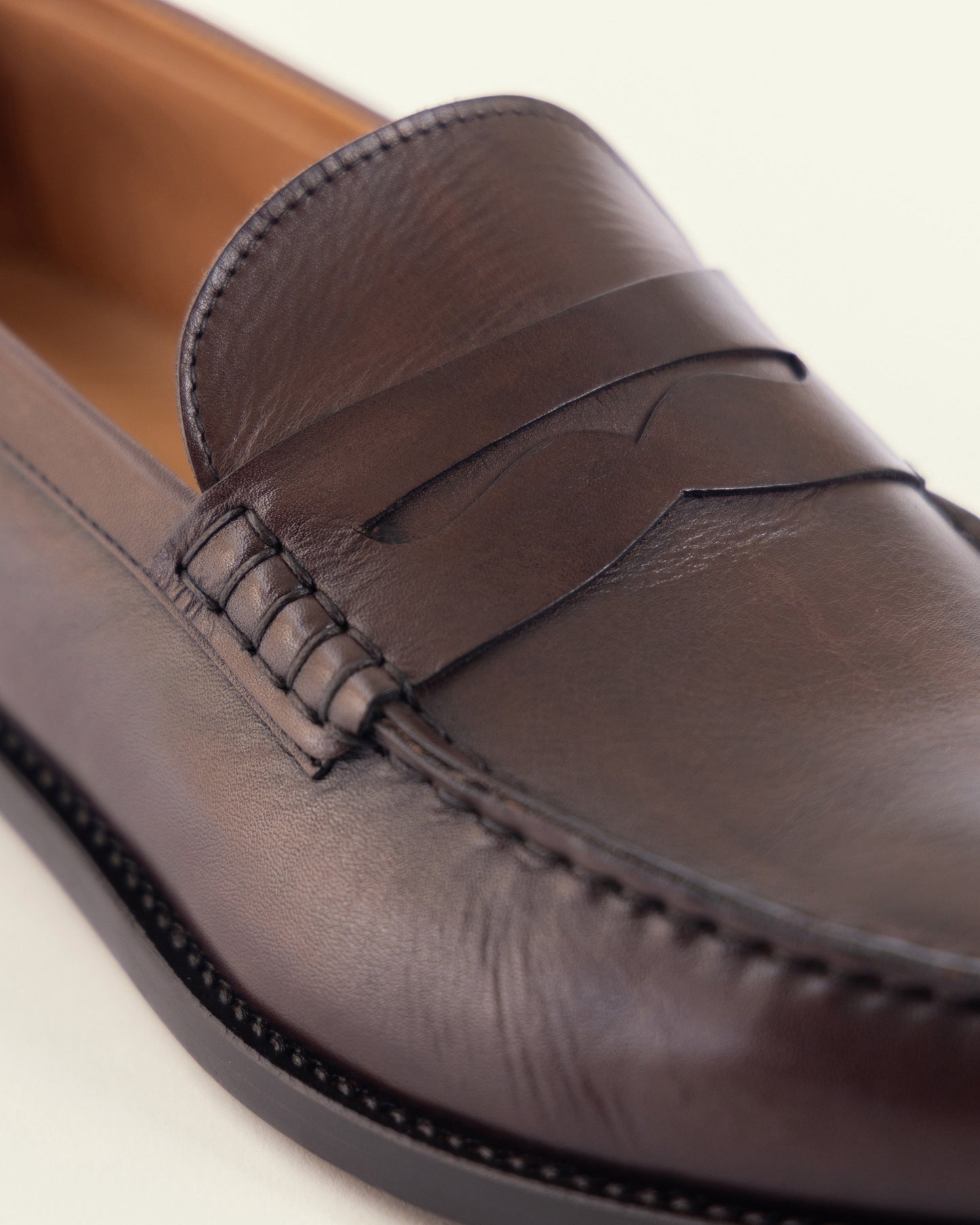Testa di Moro Leather Penny Loafer